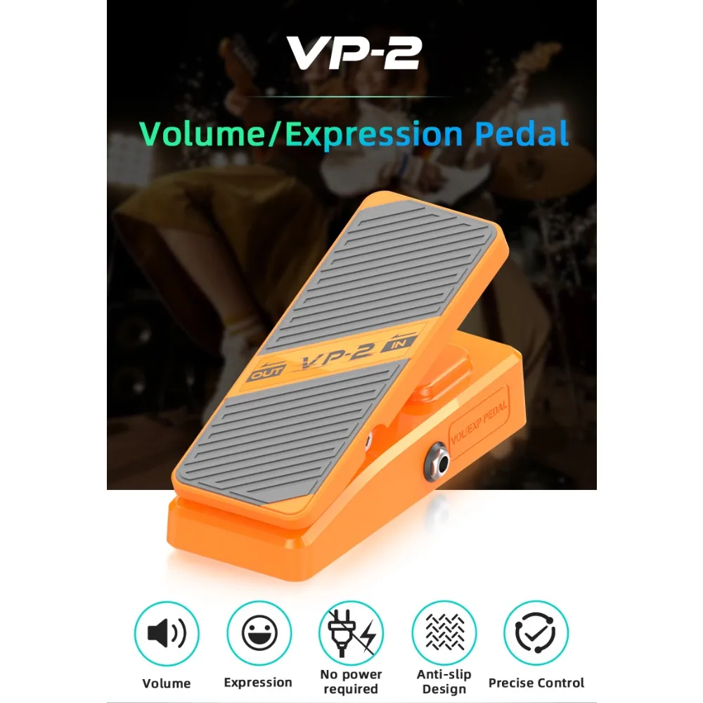 VP‑2 Volume Expression Pedal, Passive Circuit No Power Needed, 1/4
