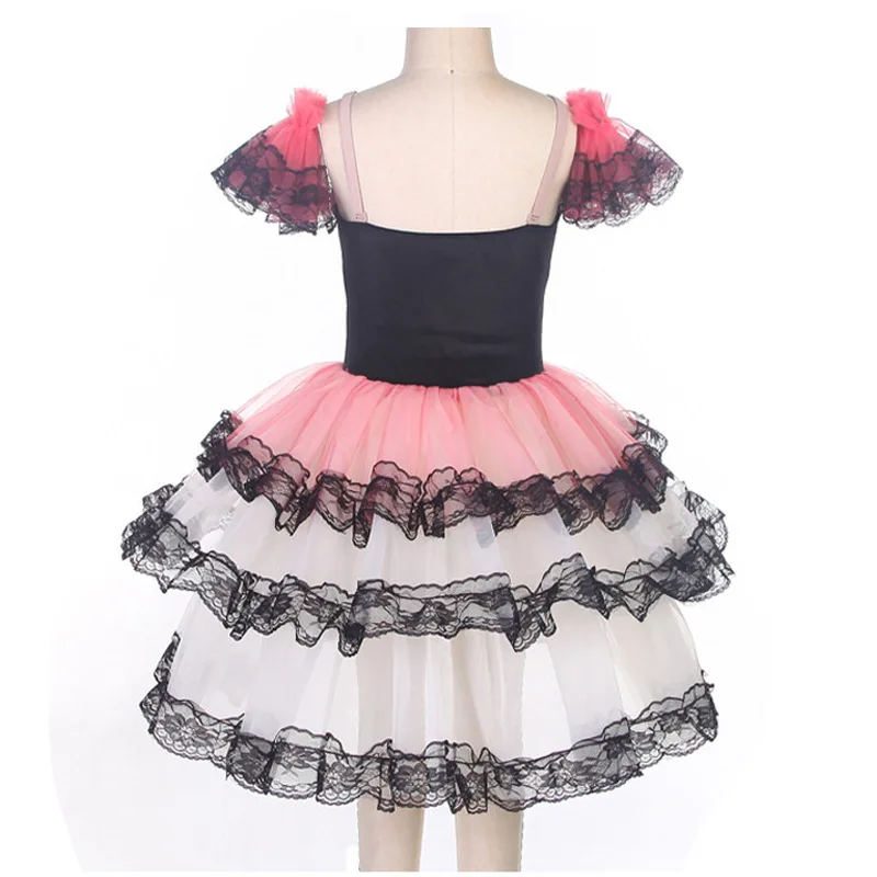 

New Princess Style Girls Dance Show Ballet Dance One-piece Dance Dress V-Neck One-piece Costume