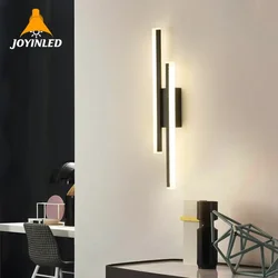 Nordic Acrylic Lampshade 16W Black/Gold Led Wall Light AC85-265V Wall Sconce Light Modern Wall Lamp Up and Down Lighting Fixture