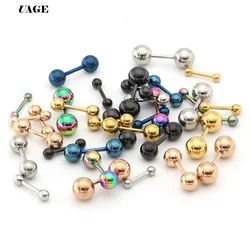 UAGE 1pcs Tragus Helix Bar 4mm Ball Stainless Steel Barbell Daith Oreja Ring Stud Earing Cartilage Ear Piercing Body Jewelry