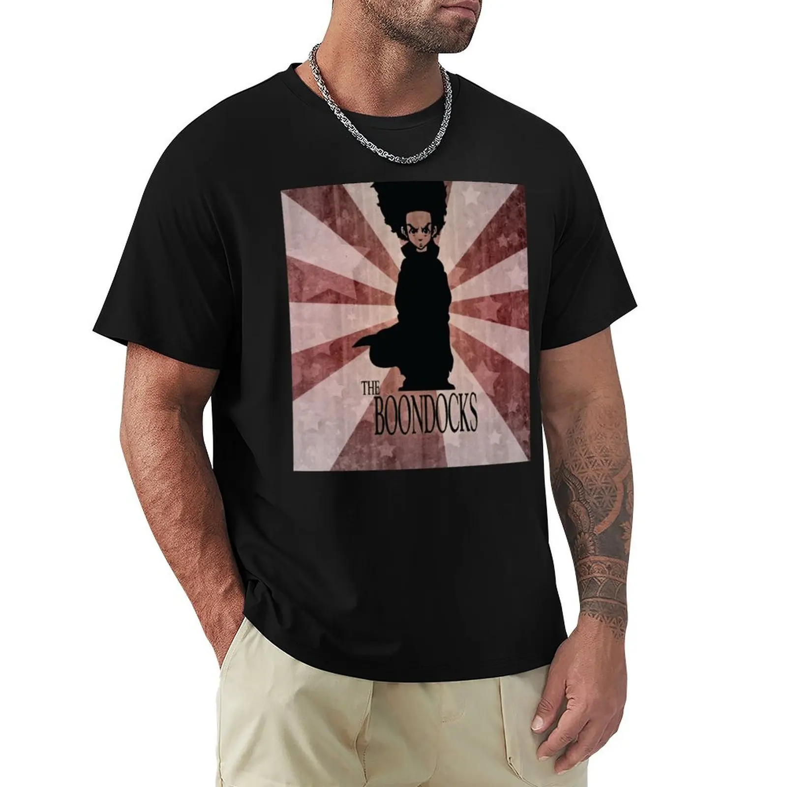 The Boondocks Huey T-Shirt Work Wear Lightweight Tee