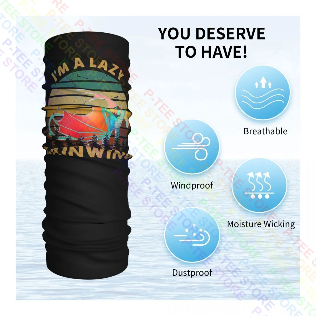 Im UM Preguiçoso Rainwing Asas Do Dragão De Fogo Loja Pescoço Gaiter Tampa Bandana Bandana Cachecol Máscara Facial Das Mulheres Dos Homens Tênis Para Caminhada