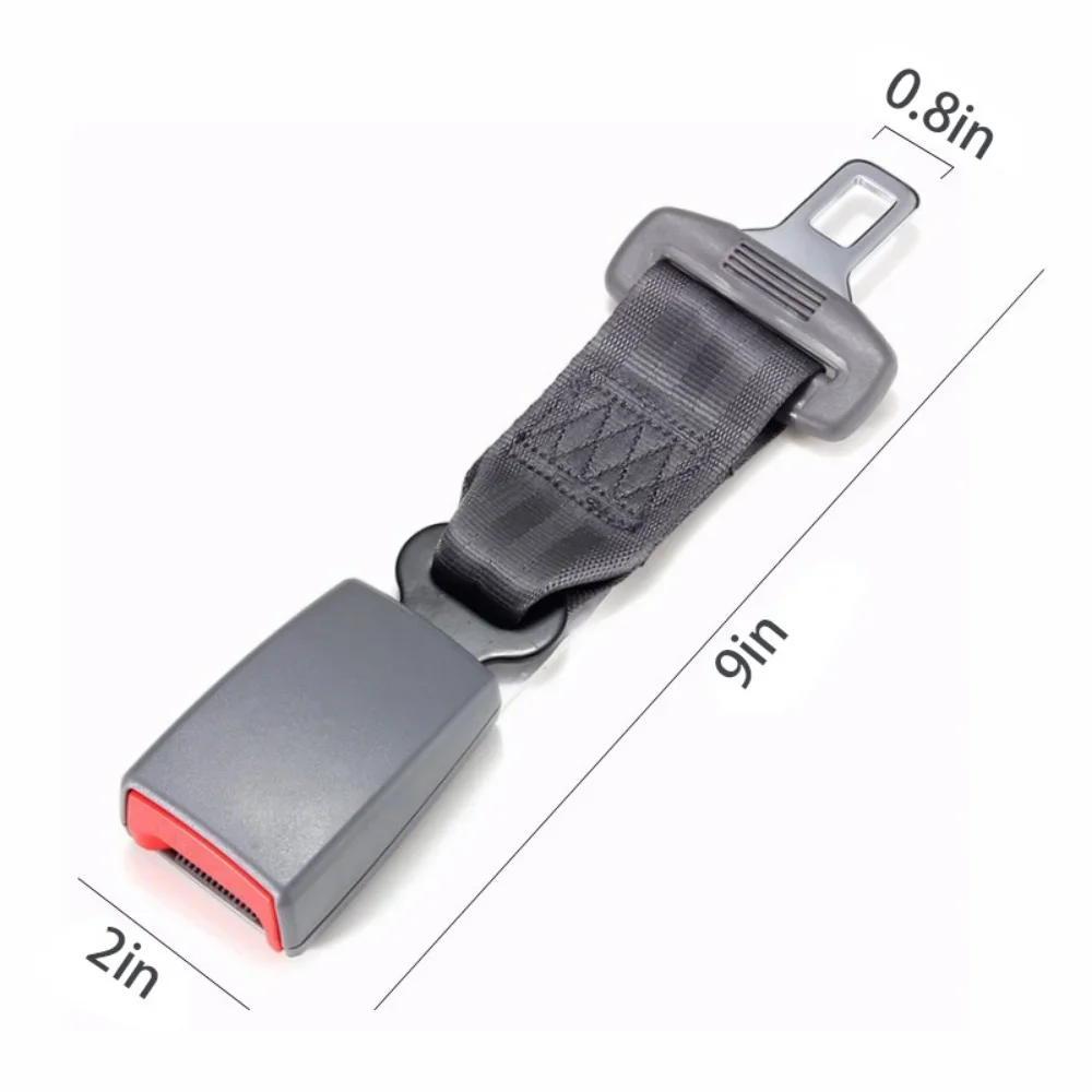 23cm/9\'\' Universal Car Seat Polyester Seatbelt Safety Belt Extender Extension Child Safety Seat Multi-color 2.1cm Buckle