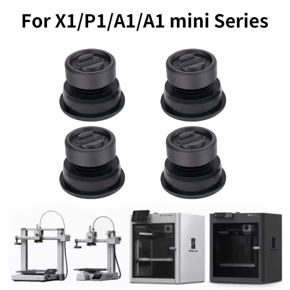 

Upgrade Anti Vibration Rubber Feet Pad For Bambu Lab P1P P1S X1 X1C X1E A1 A1mini 3D Printer Anti-Slip Foot Pad Anti-SHOCK Mat