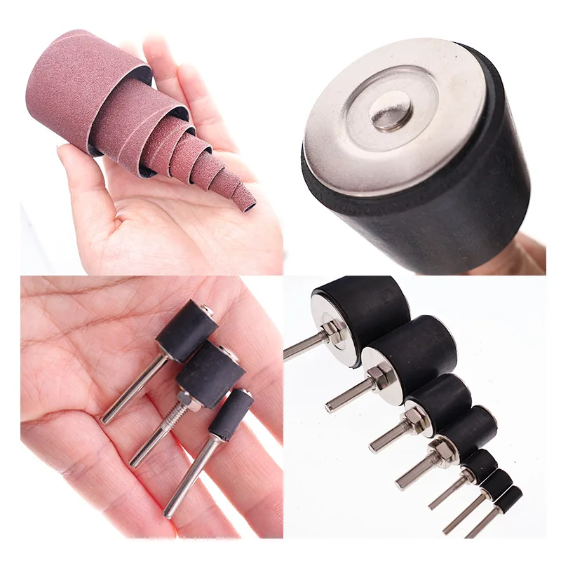 37‑Pcs Sanding Drum Set,Electric Rotary Sanding Bits,Red Sand Sleeves for Wood Polishing,Metal Rust Removal Grinding Accessories