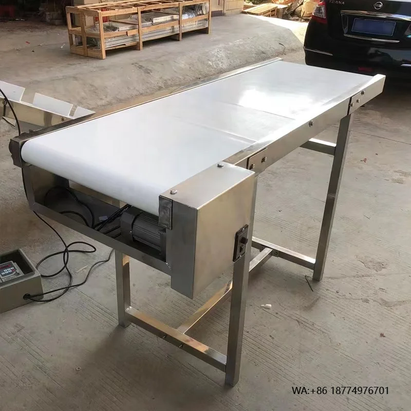 

Efficiency Stainless Steel 304 Food Grade Conveyor Belt PU Conveyor Belt Kitchen Catering Line