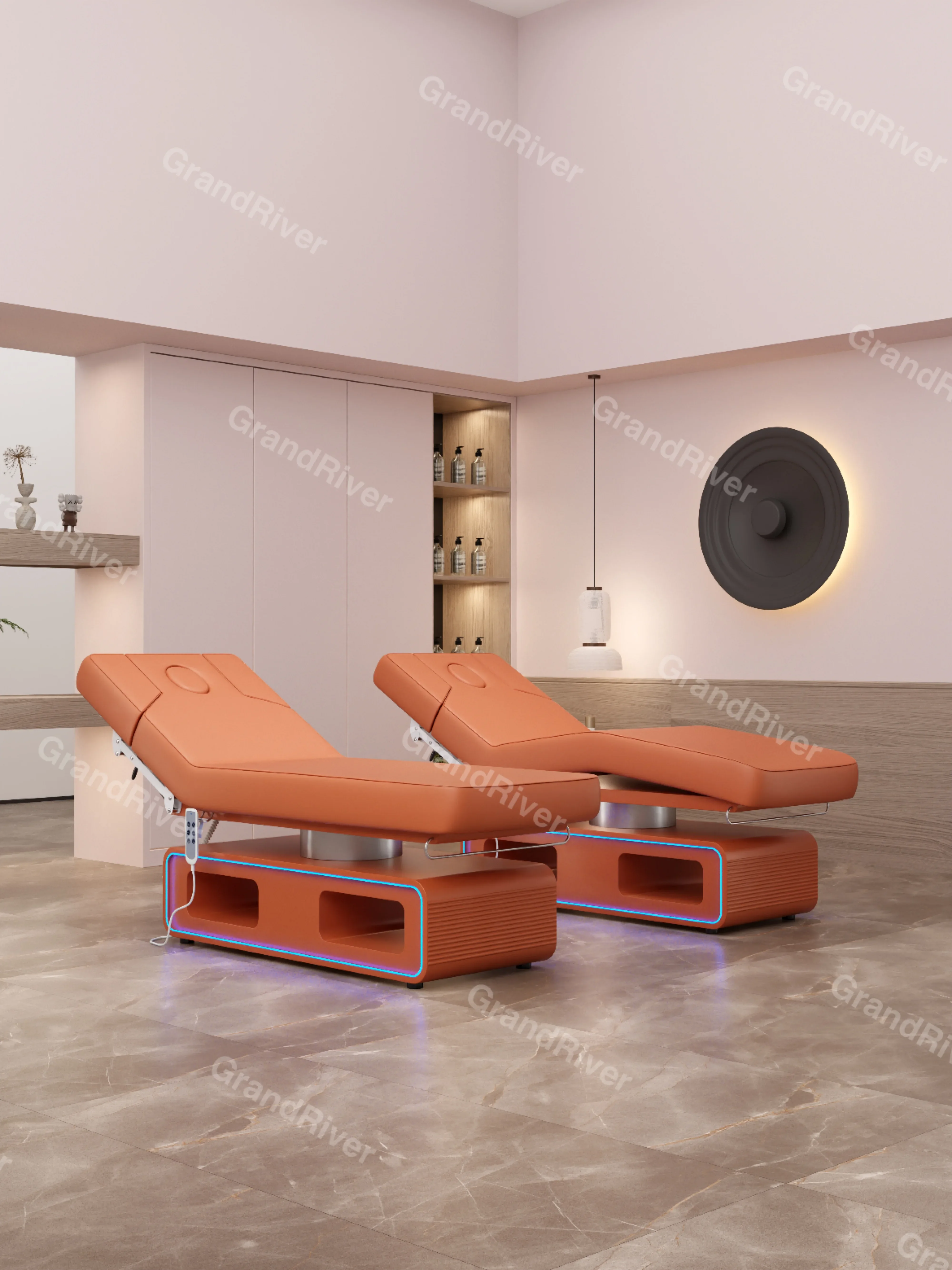 Manufacturer price salons facial spa bed chair electric automatic lift 3 4 motor spa electric beauty massage table Bed