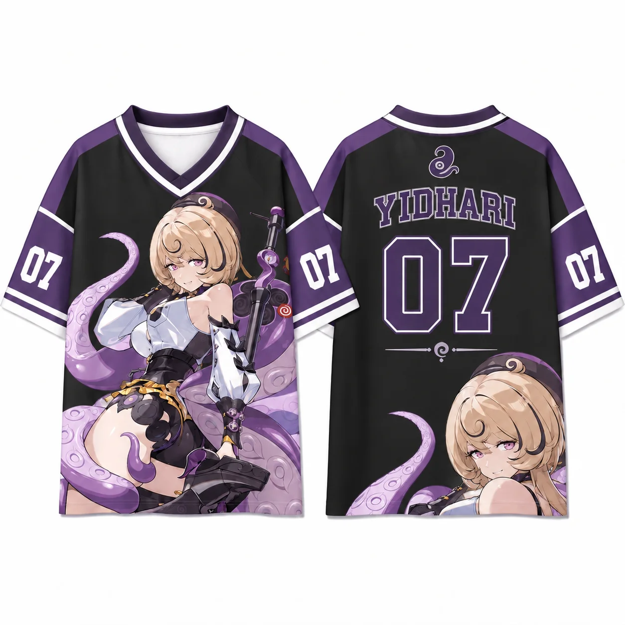 Zenless Zone Zero ZZZ Anime Graphic T-Shirt Yidhari Lucia Alice Ukinami Yuzuha All Over Print Jersey, Breathable Quick Dry Tee