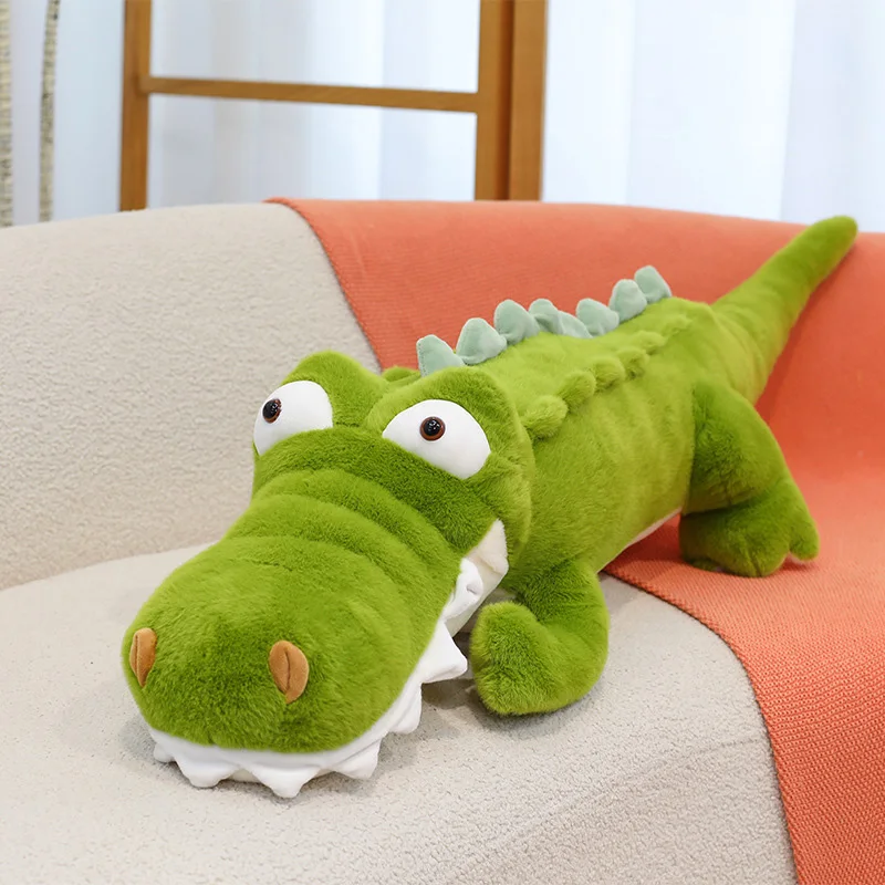 

Мягкая плюшевая игрушка-крокодил 80 см, декоративная плюшевая подушка, мультяшный крокодил, подарок на день рождения для детей
