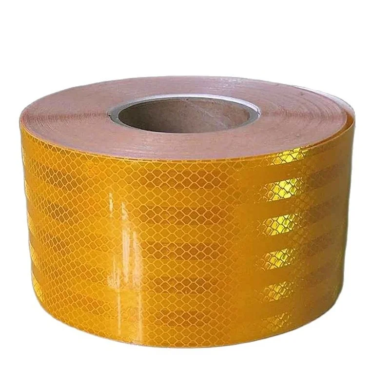 10CM Super Self-Adhesive PET Super Reflective Warning Safety Tape Truck Road Traffic Construction Site Floor Wall Warning Strip