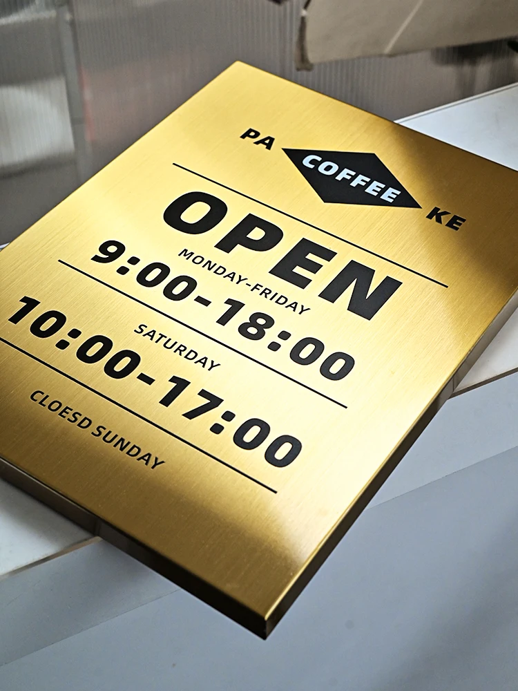 Shop Open Closed Door Sign Opening Hours Welcome Business Hours Door Sign Custom Sign For Business