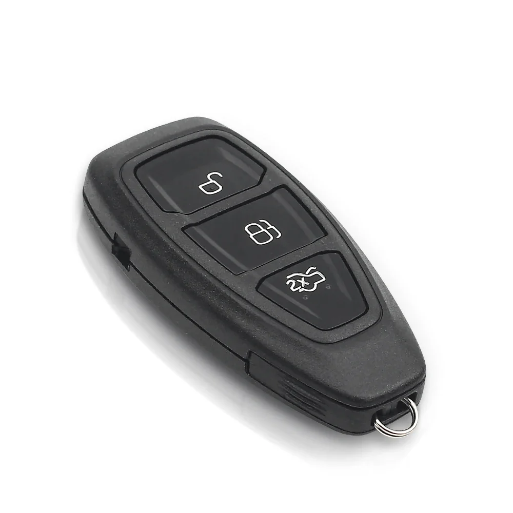 KEYYOU For Ford Focus C-Max Mondeo Kuga Fiesta Focus Titanium FOB Car Keys 3 Buttons Remote Smart Key Shell Case Replacement