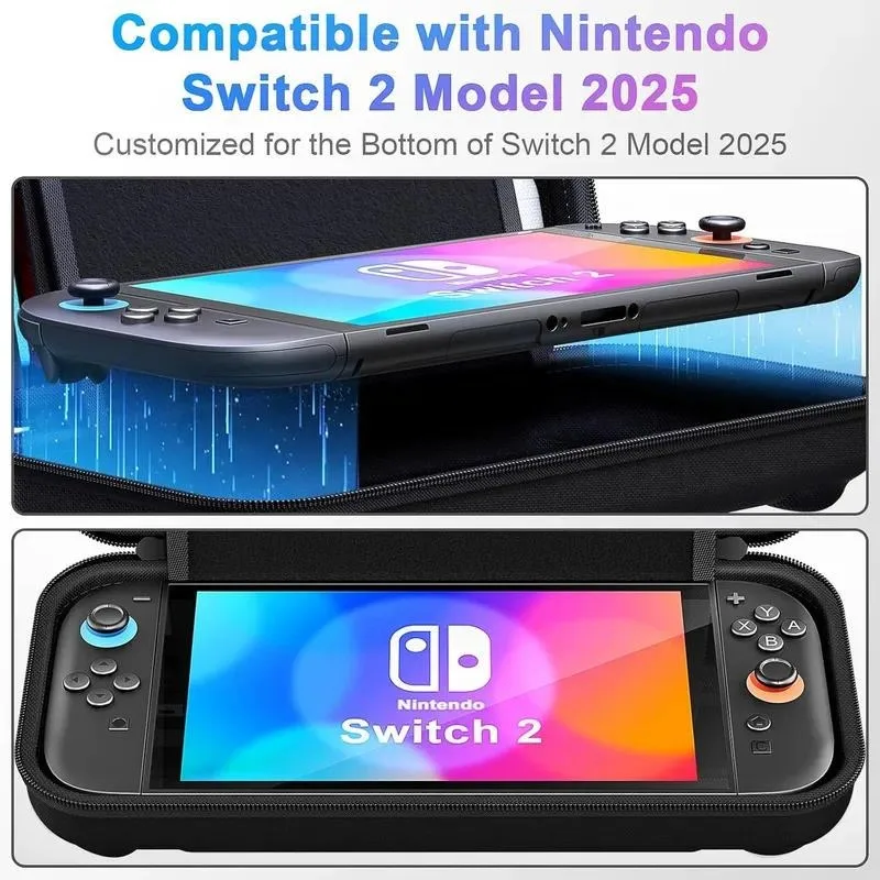 for Switch 2 Host Accessories Handle Hard Shell Full Accessories Bag for NS2 Host Handle Accessories Portable Waterproof