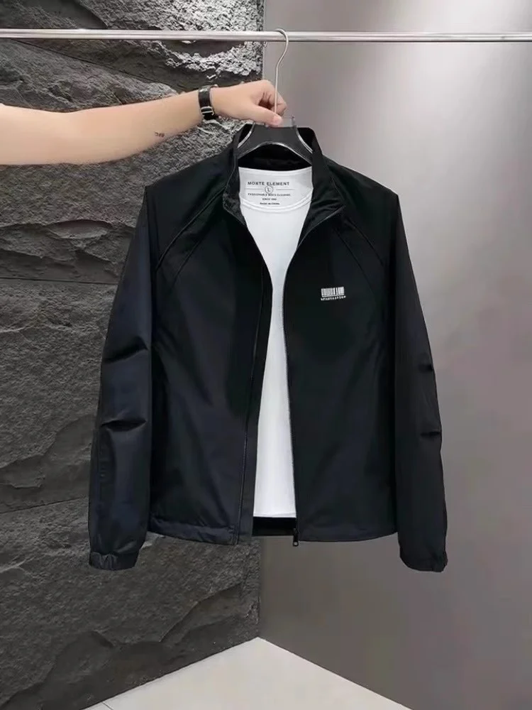 

Trendy Outdoor Men's Jaet Stand Collar Workwear Faionable Autumn Upper Apparel Polyester Fiber Zipper Closure Long Sve...