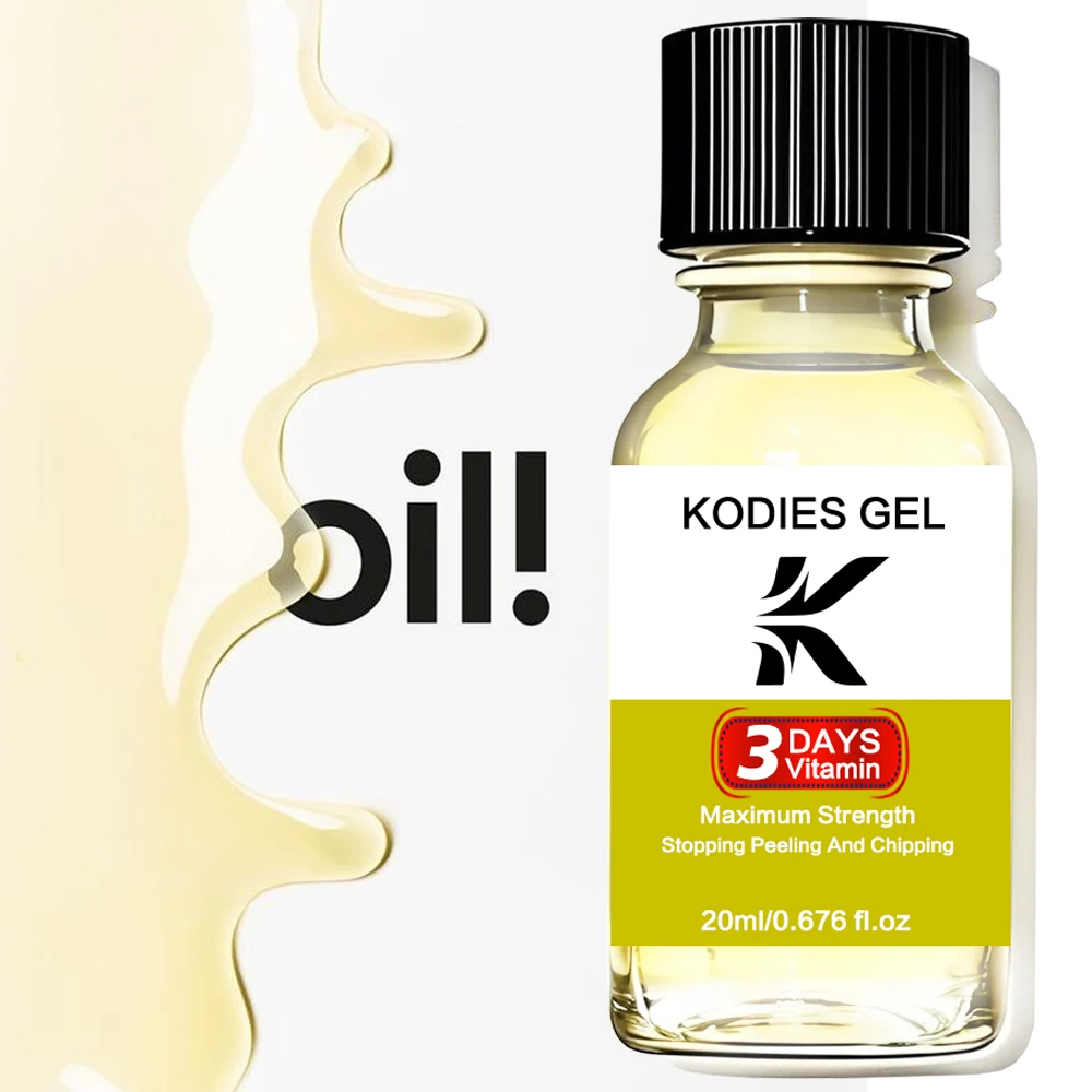 KODIES GEL 20ML Rejuvenation Nail Growth Oil วิตามินเครื่องสําอาง Nail Growth Serum บํารุงผิวแห้ง Nail Art Treatment Repair Care