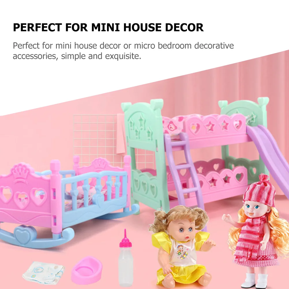 Baby Bed Baby Crib Furniture Girls Play House Toy Kids Plaything bed for crib for