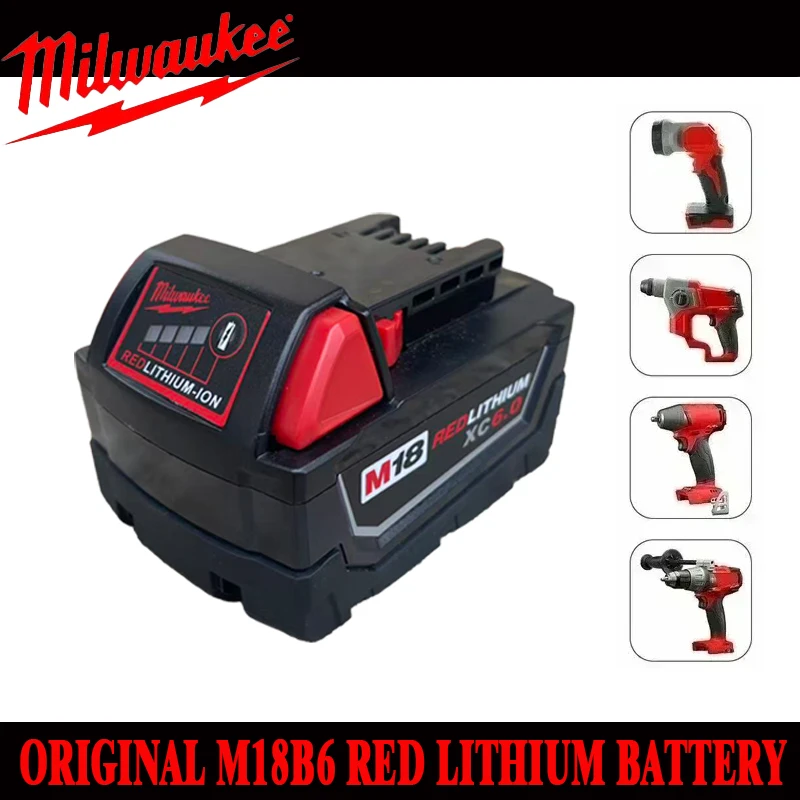 

Milwaukee M18 600mAh Li-ion Battery, Portable & Durable, Quick Charge Support, Ideal for Construction & Home Use Power Tools