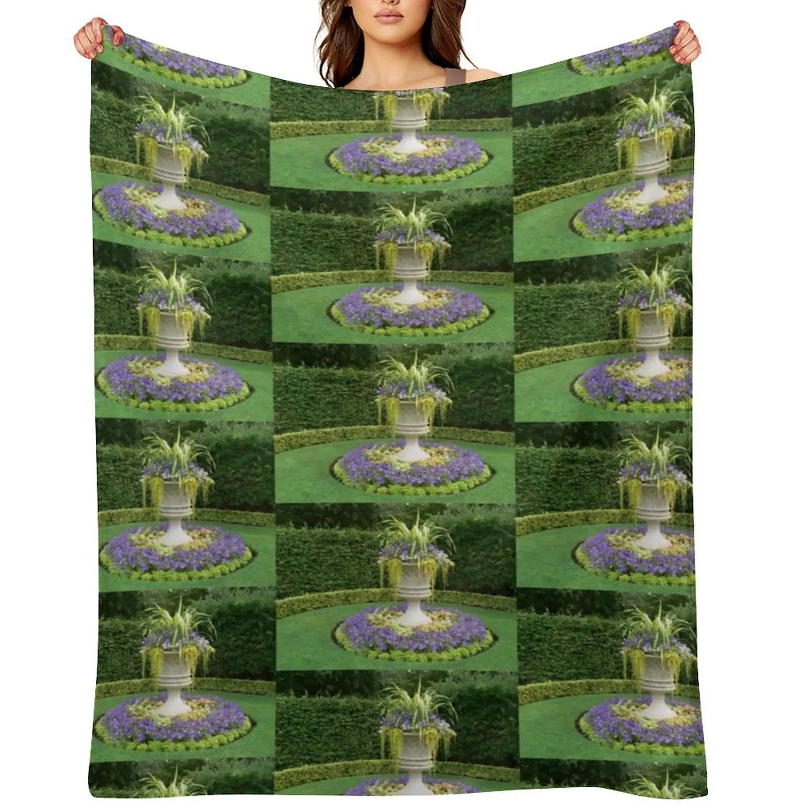 

Regent's Park, London Throw Blanket Sofa Personalized Gift Flannel Fabric Beach Blankets