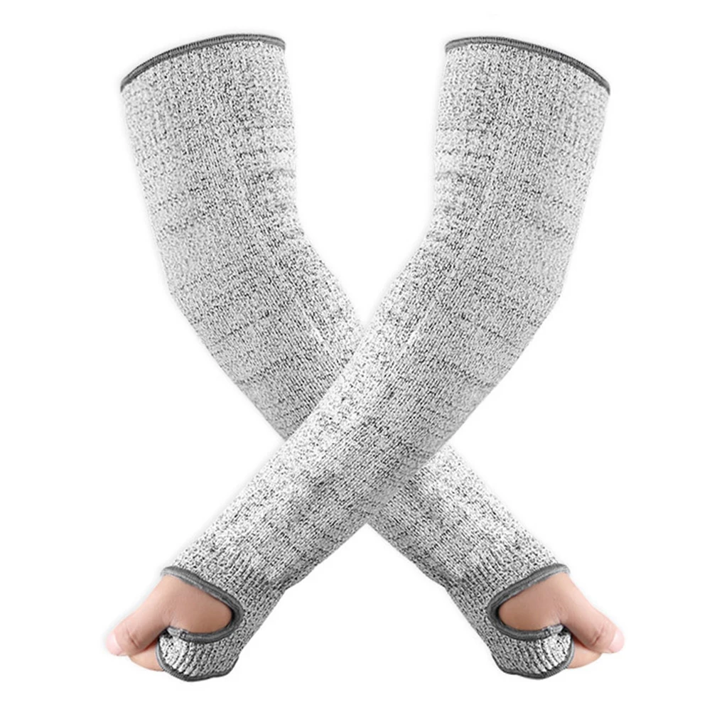 

Cut Resistant Arm Sleeves Protective Guards for Gardening Kitchen Women Men Arm Protection Thumb Hole Anti Cut Sleeve