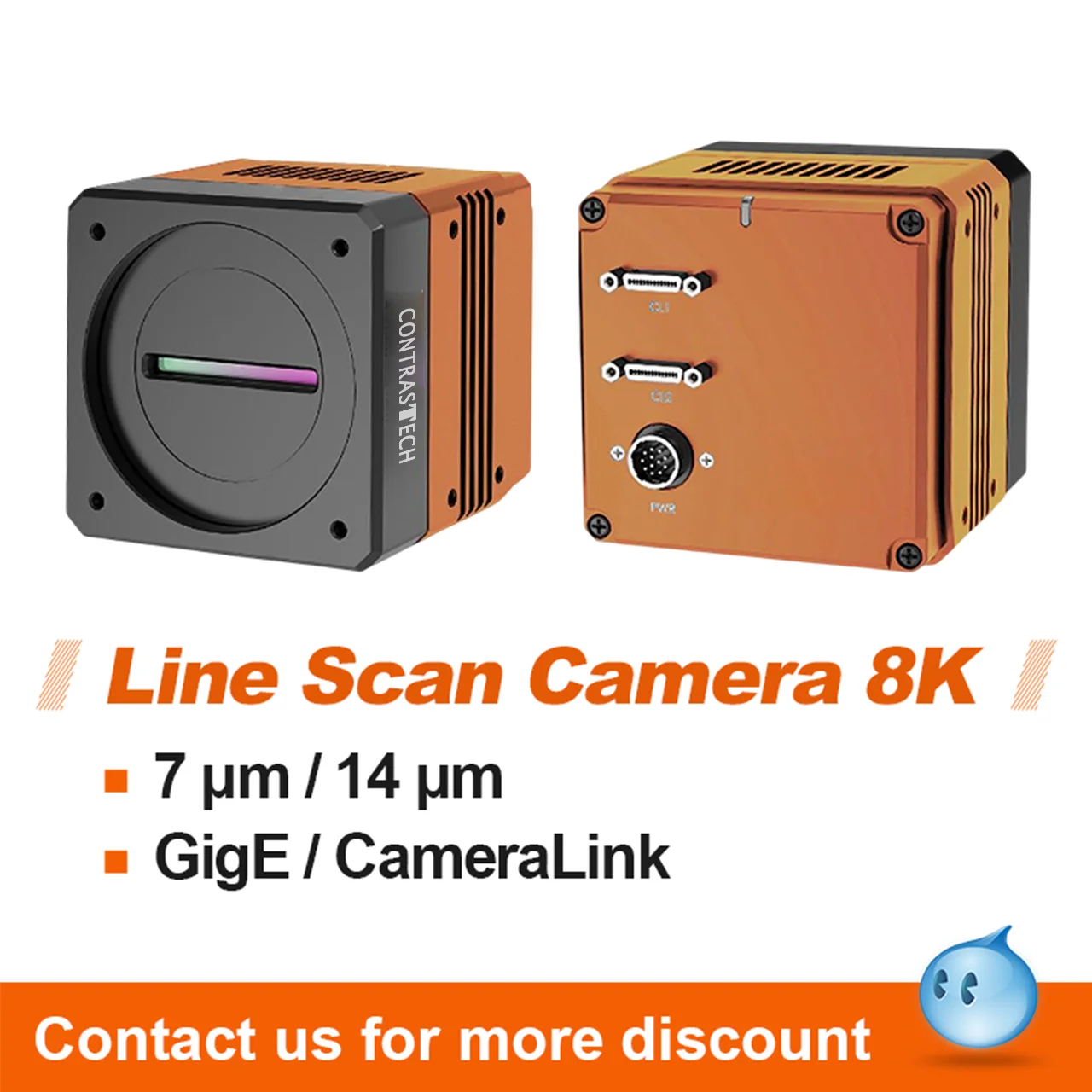 Mars Series 8K 13khz GigE Line Scan High Quality Industrial Camera for Post sorting Vision Datum