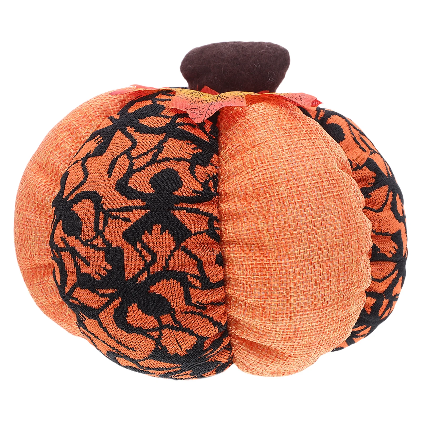 

Fabric Faux Pumpkin Ornaments Lifelike Pp Cotton Filled Lightweight Decor For Halloween Thanksgiving Harvest