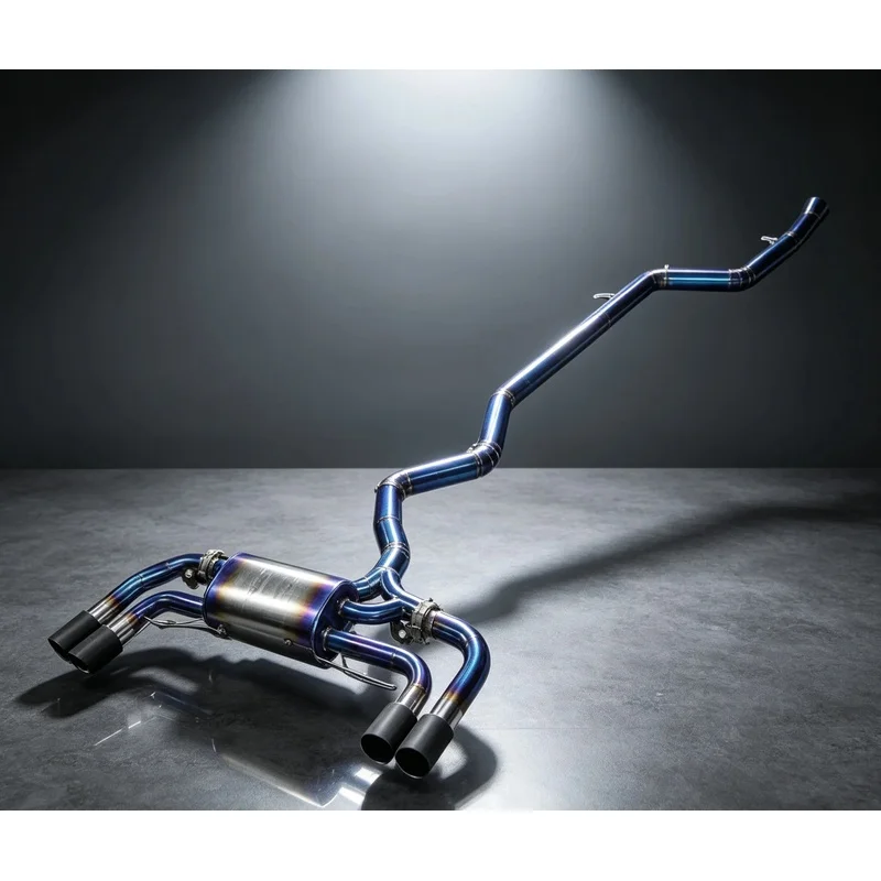 Titanium Exhaust for BMW 3 Series G20 330i 2.0T B48 Valved Muffler Mid Pipe Catback Exhaust System Muffler Custom