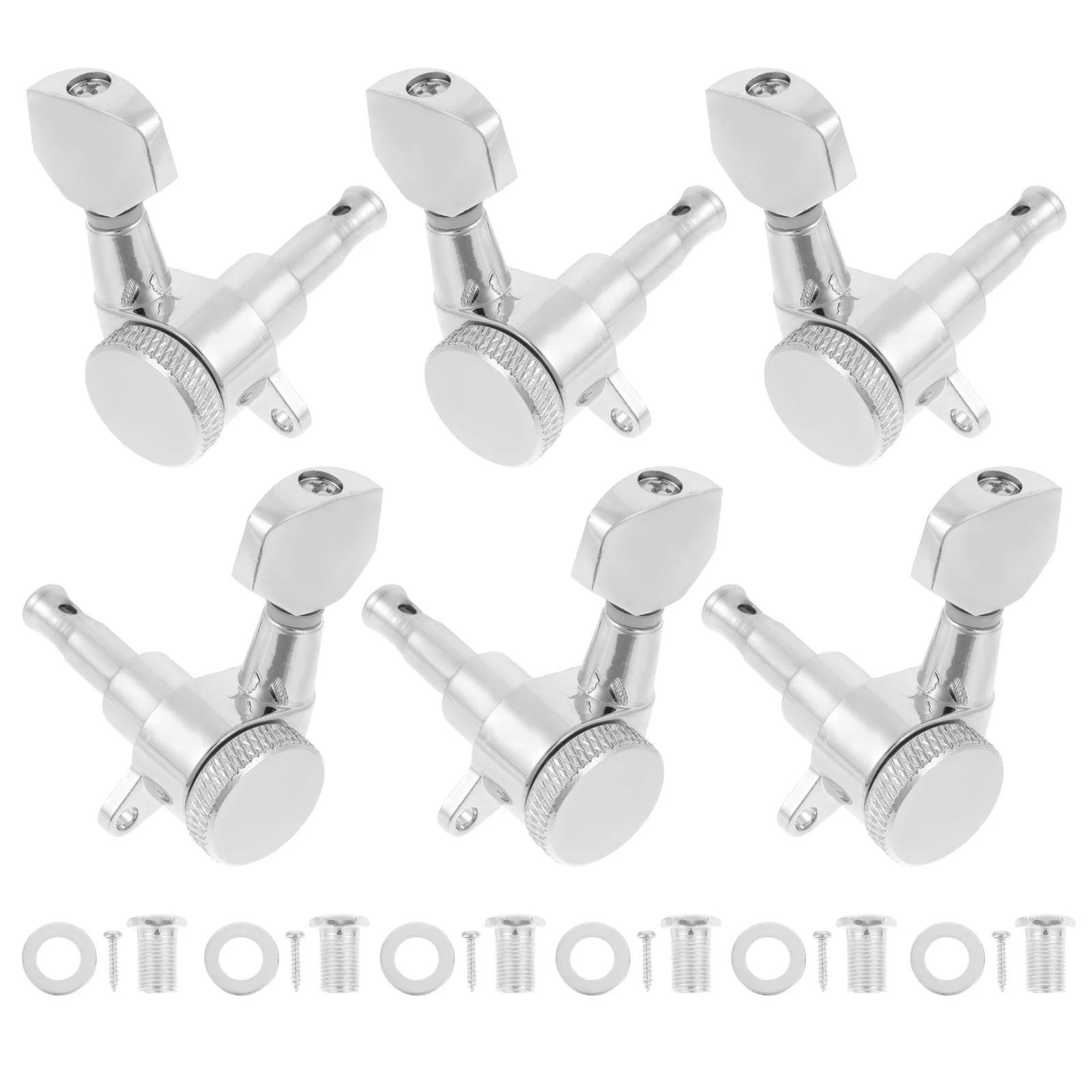 

6Pcs Durable Guitar Tuning Knobs Metal Alloy Body String Locking Function Easy Tuning Professional Accessories