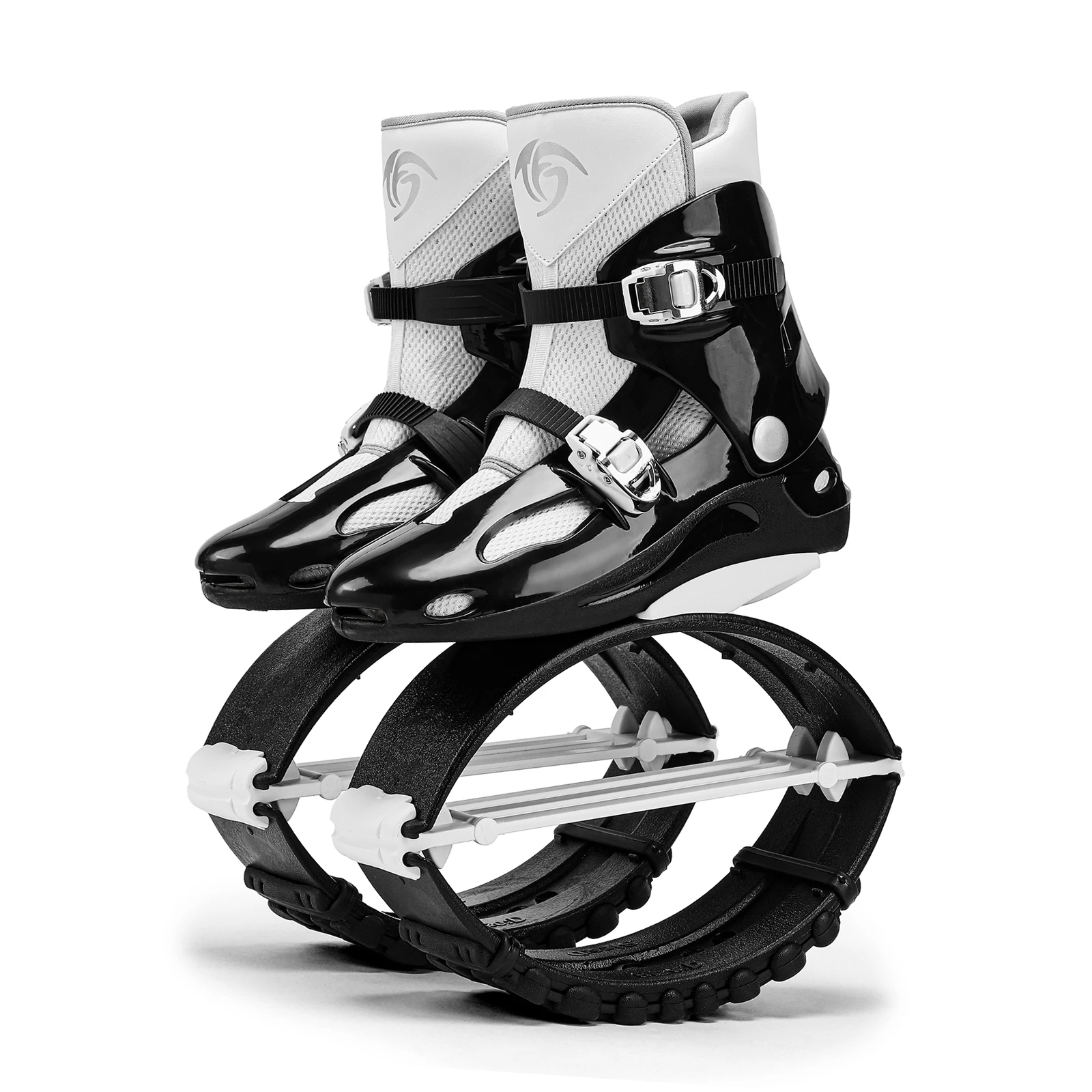 TFAN JUMP Kangoo Jumps Rebound Boots Black White Multi Sizes Jumping Bounce Shoes Kids Adults Toning Fitness Trainer