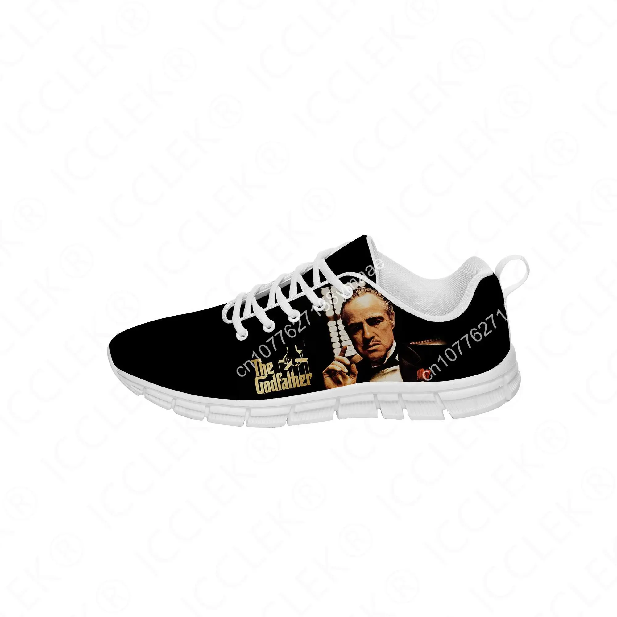 Movie The Godfather Low Top Sneakers Mens Womens Teenager Casual Shoes Canvas Running Cloth Shoes 3D Breathable Lightweight shoe