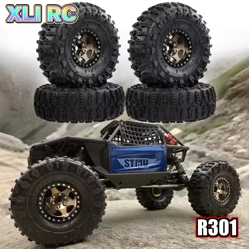 RED SPIDER 4Pcs 1.9 inch Metal Beadlock Wheels Rim Rubber For 1:10 RC Crawler Axial SCX10 II 90046 SCX10 III AXI03007 TRX4 D90