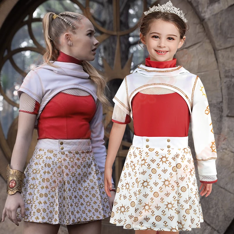 

Girl Set 3pcs Zombie College 4 Cosplay Costume Birthday Party Stage Performance Costume Halloween Carnival Kids Dress Up Set