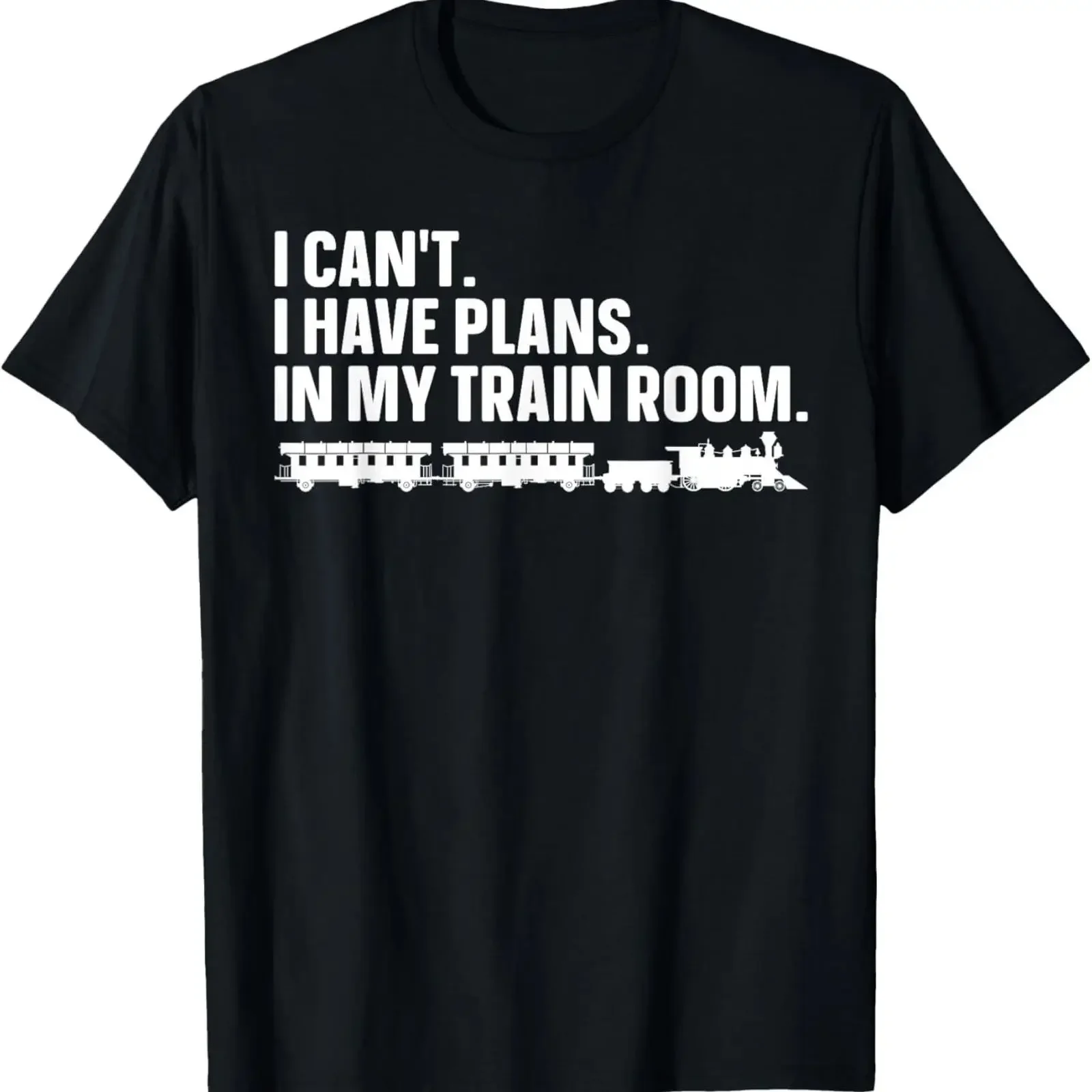 Funny Train Art for Railroad Conductor Lover T Shirt vintage Washed streetwear Stretched Unisex Soft Slightly graphic
