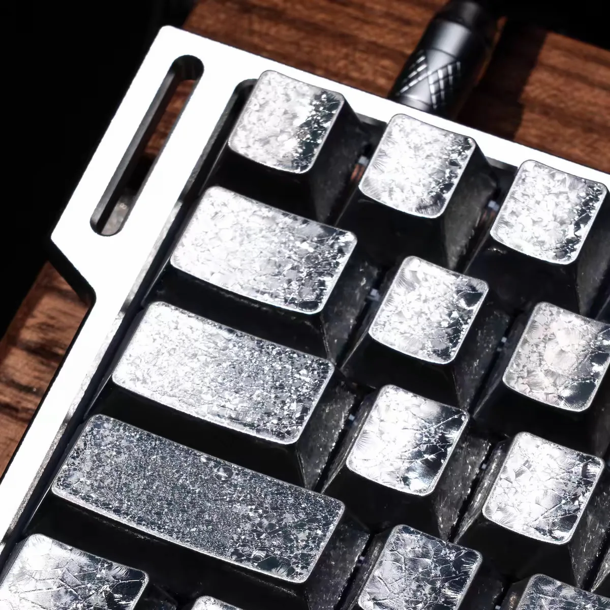 61 key frost keycaps  customized personalized original factory height side engraved light-transmitting keycaps wooting60