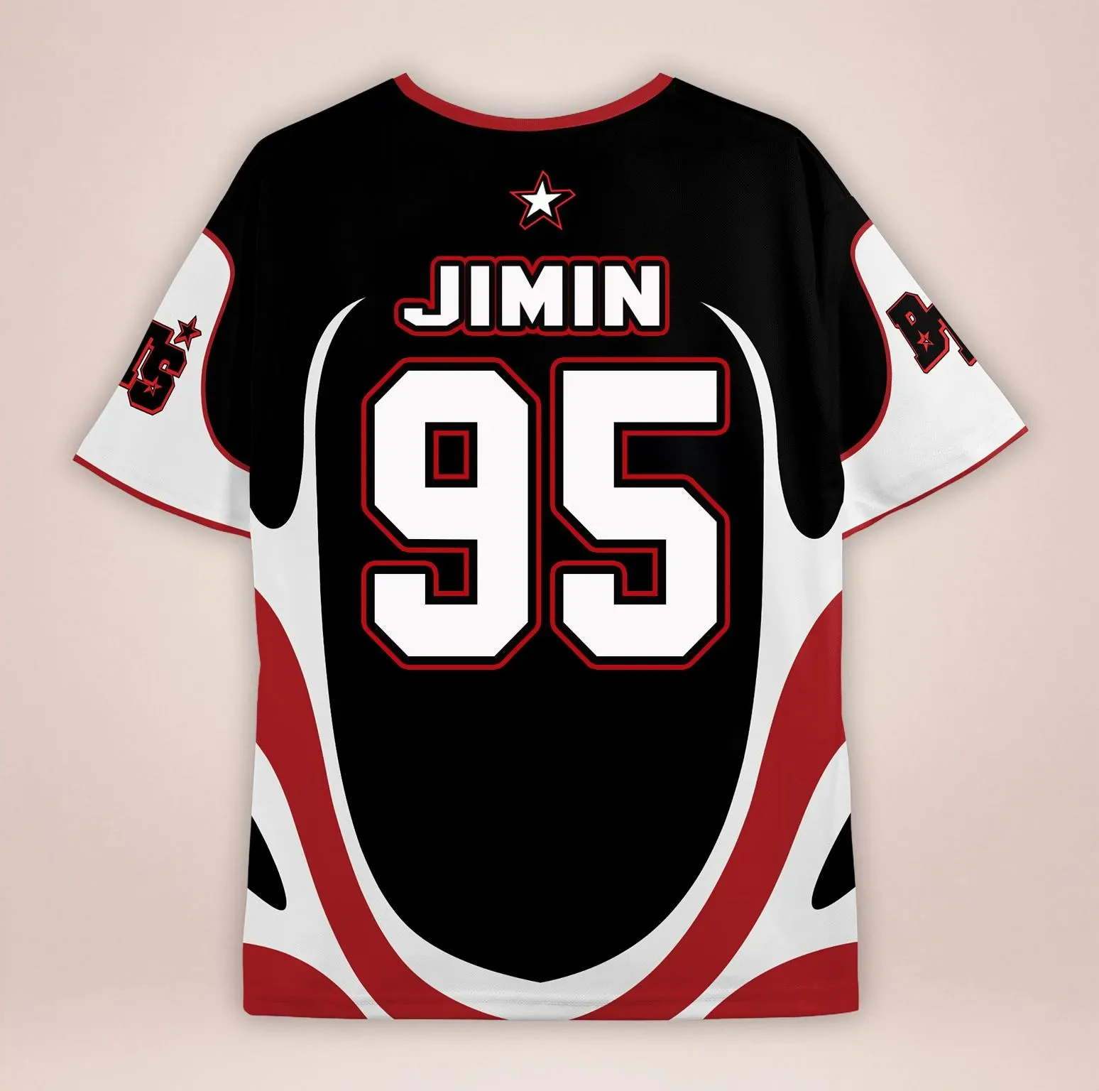 أرقام نمط كوريا K-Pop جيرسي اختر الأعضاء! تي شيرت للجنسين قابل للتنفس وسريع الجفاف وناعم وقابل للتمدد ومريح وأنيق مقاس كبير