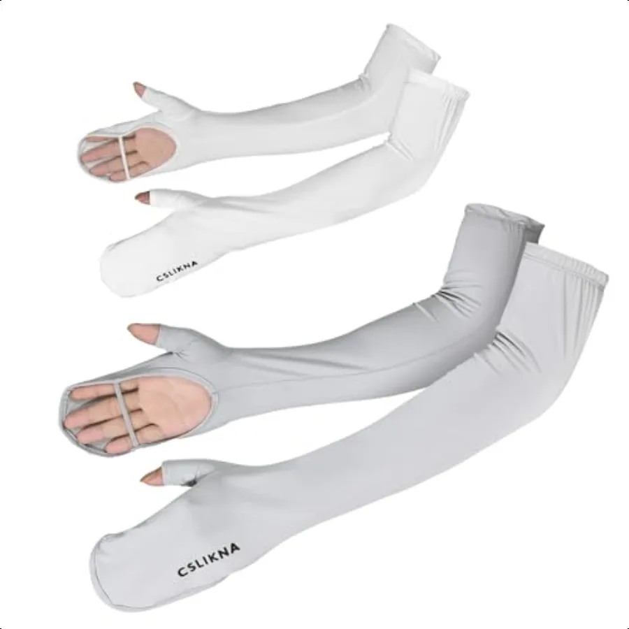 

UV Sun Protection Arm Sleeves for Volleyball Outdoors Sports 2 Pairs Cooling and Breathable Gardening Sleeves Arm Protection fo