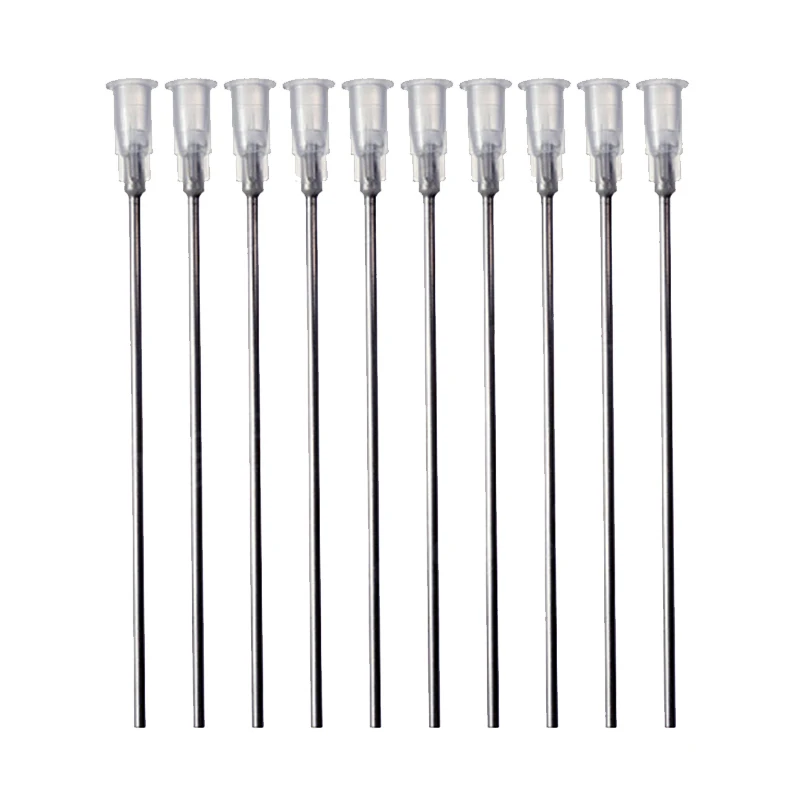 10/20pcs 14G-27G 117MM White Stainless Steel Blunt Dispensing Needles Glue Syringe Needle Tips For Gluing Filling Welding Flux