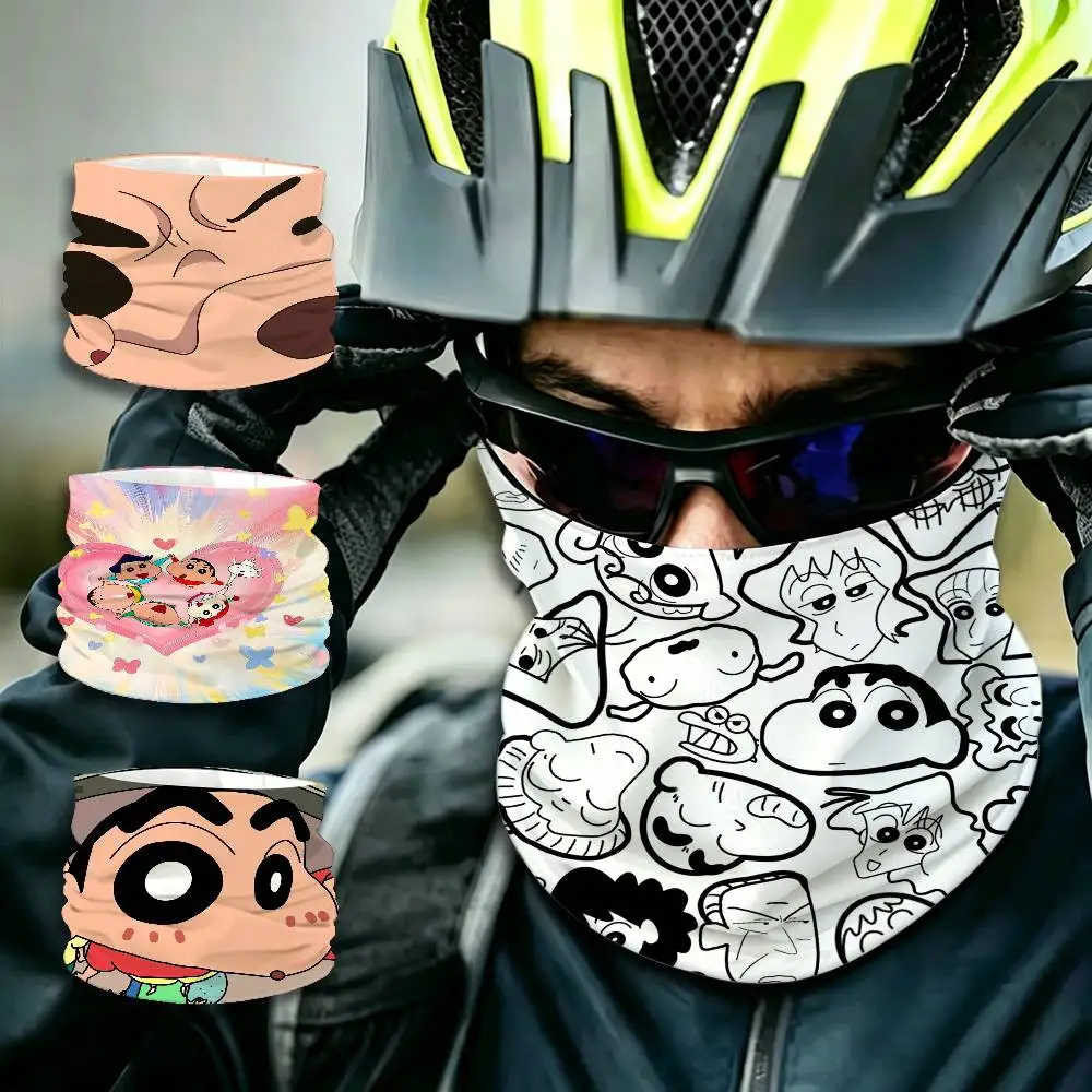 Gorro tubular transpirable sin costuras con protección UV de Anime Crayon Shin-Chan para esquí, motociclismo, ciclismo y senderismo