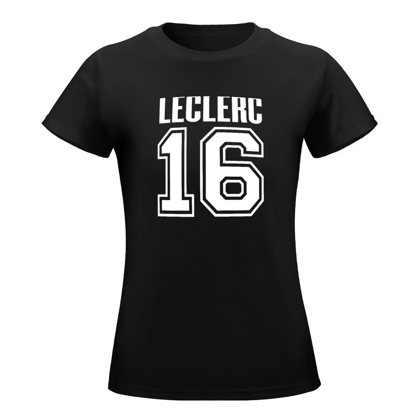 Leclerc #16 t-shirt top vestiti carini vestiti vintage magliette per le donne