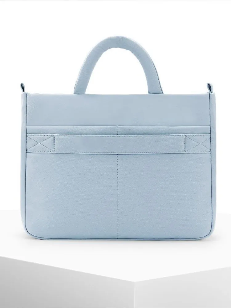 Imagem -05 - Bolsa Impermeável do Portátil Azul para Computador Case da Luva à Prova de Choque Alça Bolsa de Transporte Macbook Air Bolsa 13 Polegadas 146 Polegadas 15 Polegadas 156 Polegadas 16 Polegadas