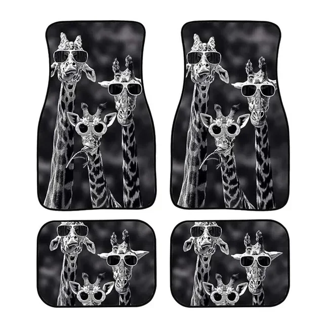 

Alfombra Para El Suelo L Coche Con Diseño Jirafa Y Animal En 3D, Alfombra Universal Para Asiento Conductive, совместимый Con La