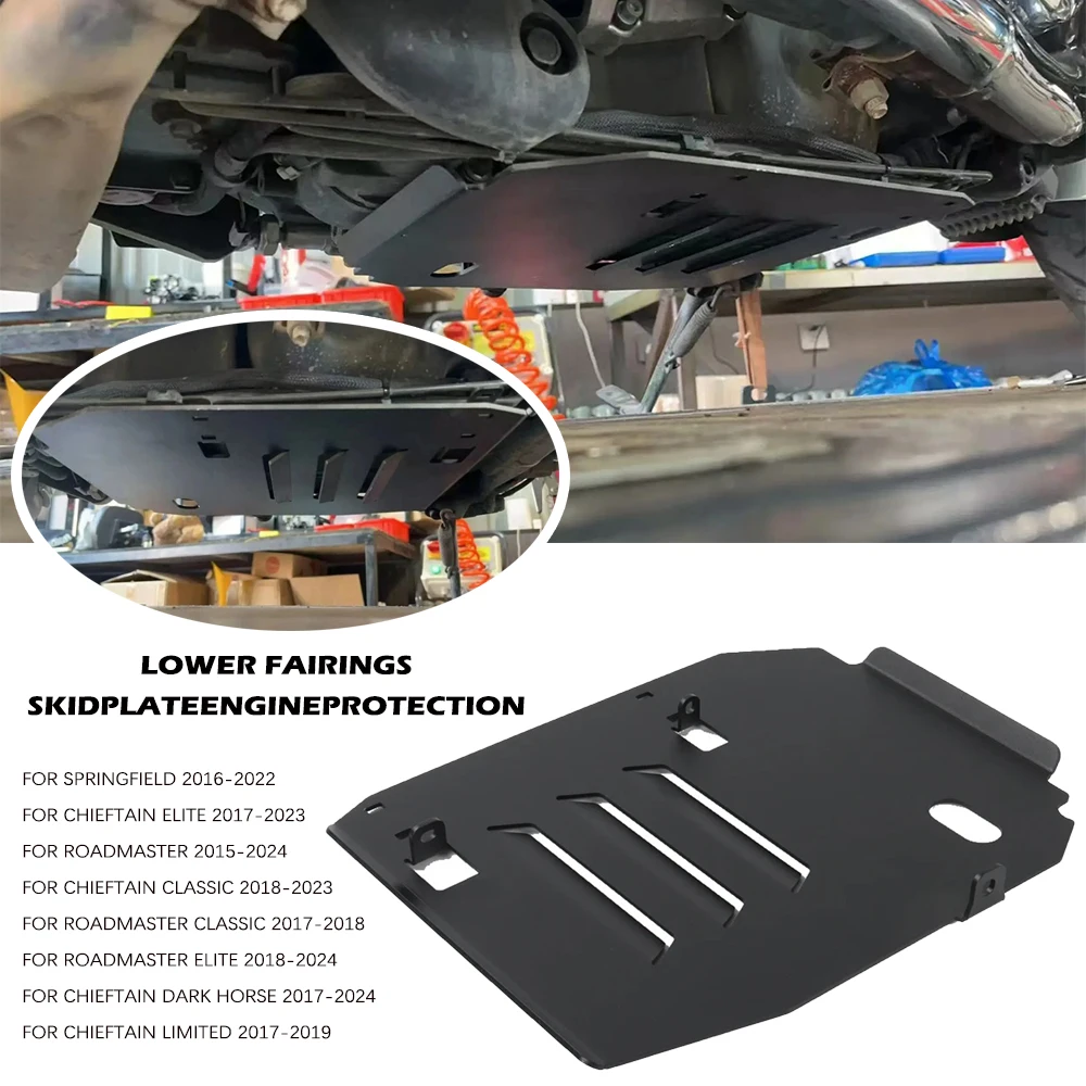 

Защитная пластина/крышка двигателя и шасси (нижняя защита) для Indian Roadmaster Chieftain Dark Horse 2017-2024, новый аксессуар