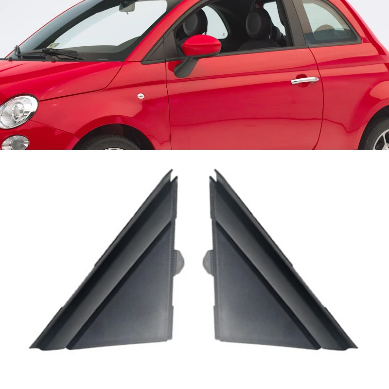 Molding Door  Cover For FIAT 500 2012-2019 Flag Front Window A-pillar Triangle 1SH17KX7AA 1SH16KX7AA Mirror Triangle plate