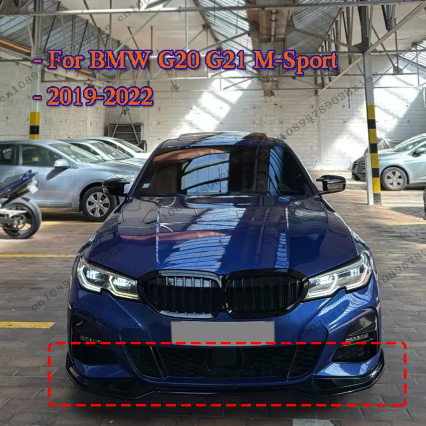 

Front Bumper Splitter Diffuser Spoiler For BMW 3 Series G20 G21 320i 330i 2019~2021 M Performance Style Front Bumper Lip Kits