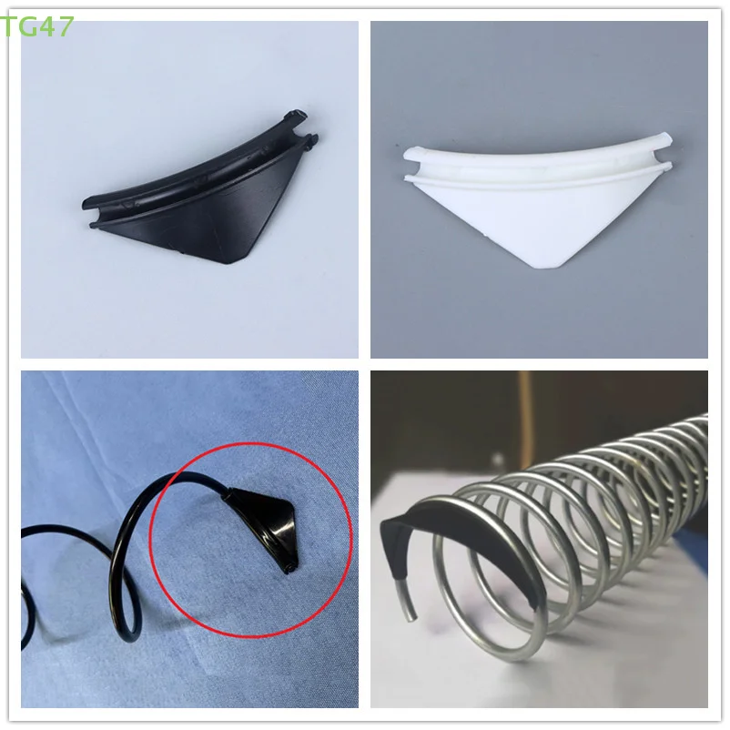 [HM] 10 قطعة مكشطة بلاستيكية لمسار البضائع الربيعية لآلات بيع الوجبات الخفيفة منتج حلزوني انتهازي بلاستيك زنبركي أسود/أبيض