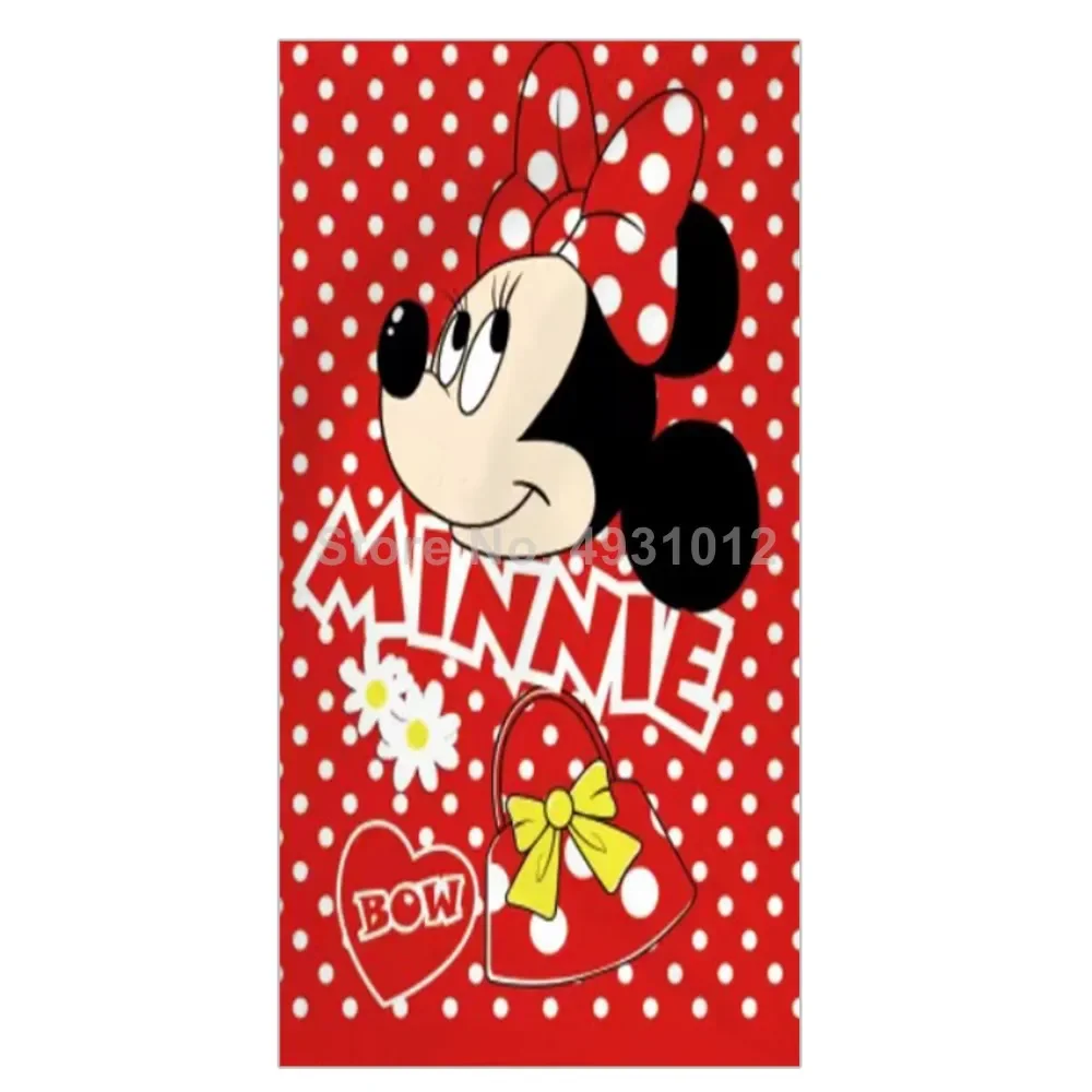 

2023 Cartoon Mickey Minnie Mouse Spiderman Simba Cute Baby Beach Bath Towel Children Swimming Towel 75X150cm Bathrobe