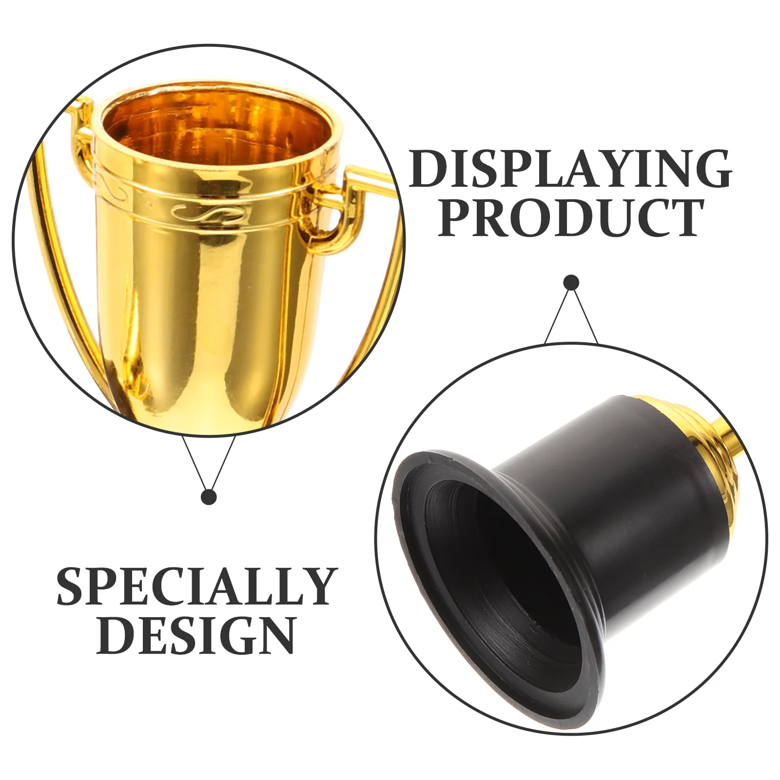 

6Pcs Artificial Trophy Home Decor Improve Atmosphere Quality Great Gift for Plastic Reward Trophy Reward Prizes