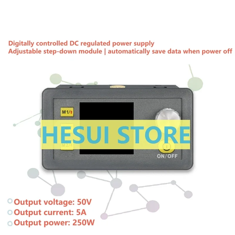 DP50V5A CNC DC regulated power supply adjustable step-down module integrated voltmeter ammeter color screen