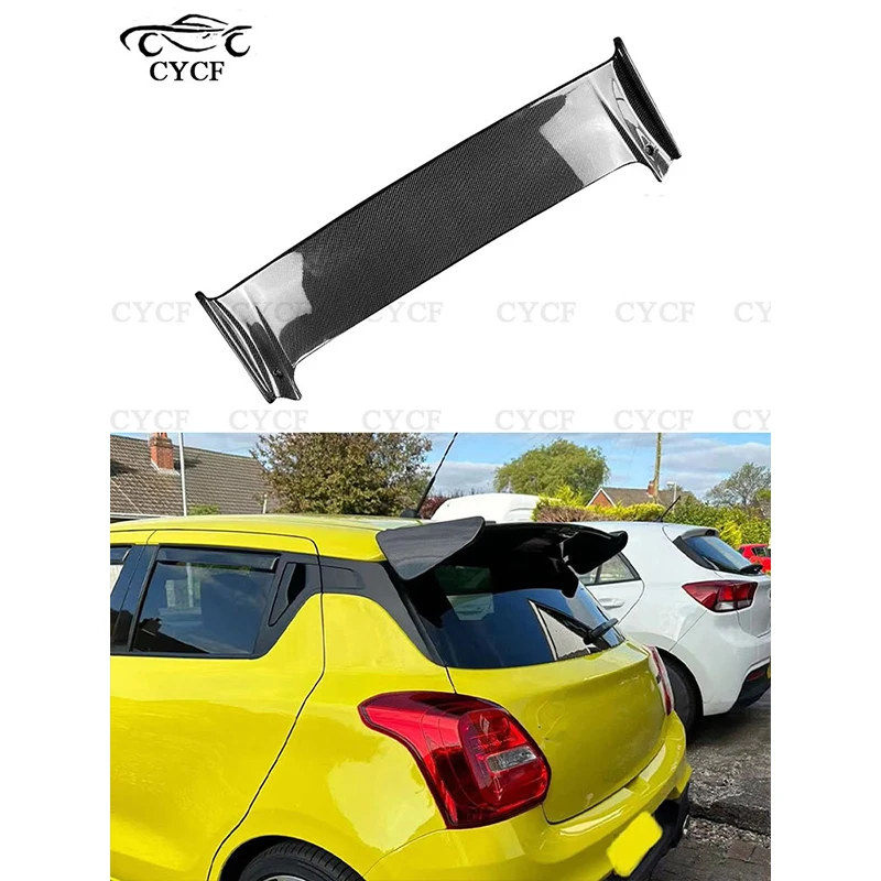 Suitable for 2018-2024 Suzuki SWIFT Sport ZC33S High Quality Carbon Fiber Tail Wing Decoration Black Rear Suspension Car Accesso