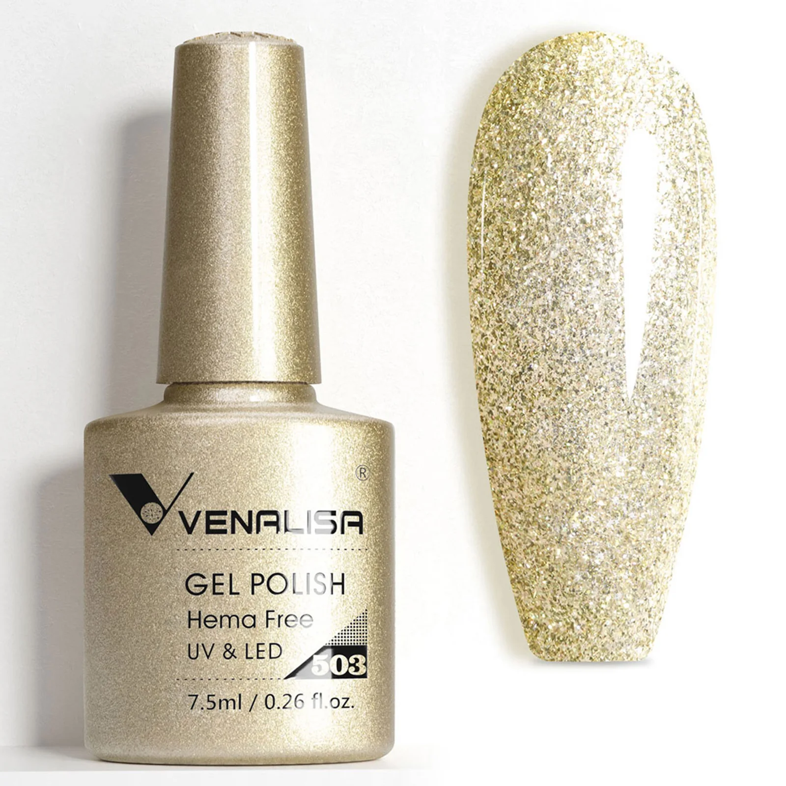 VENALISA VIP5 Nagelgelpoliermittel, 7,5 ml, HEMA/TPO-frei, semi-permanenter Nagellack, Super-Textur, extrem glänzendes, langlebiges Top-Gel – Detail 14