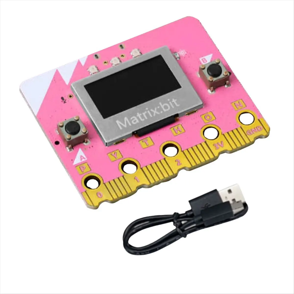 مصفوفة: Bit 2.4G راديو/WIFI/BLE لوحة تطوير بلوتوث ESP32 0.96 بوصة OLED C++/Python/Mind+ برمجة رسومية #5